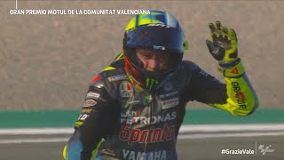 Погледнете го последниот круг на Валентино Роси во неговата кариера.