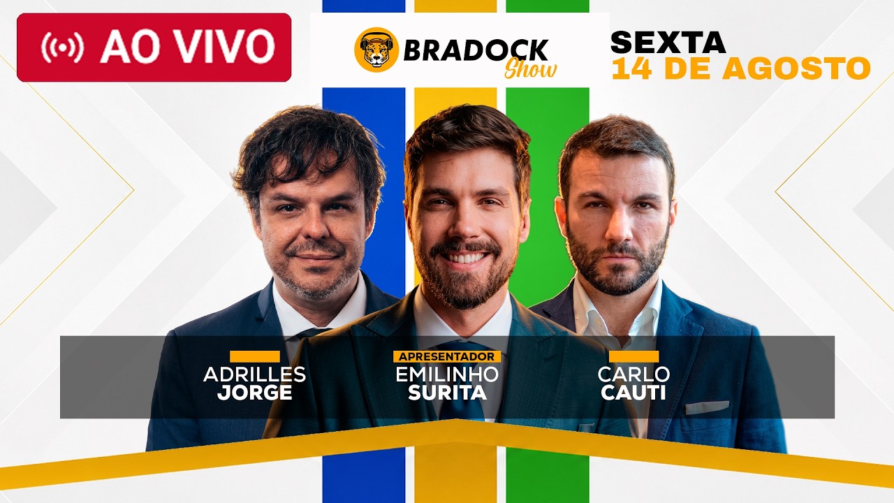 🔴 EMILINHO SURITA, CARLO CAUTI E ADRILLES JORGE | Bradock Show - 14/08/2026