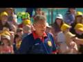 Graham HIck hits 57 in 2 xxxx gold beach cricket overs
