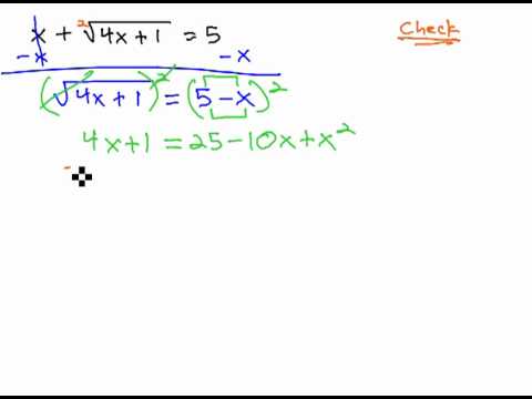 how to isolate x in a square root