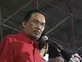Anwar Ibrahim speech at Protes-Geramm sejuta rakyat(part1)