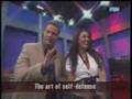Leeann Tweeden learning Self Defense techniques