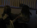 Kaitlin And Cassy fighting over the compuer