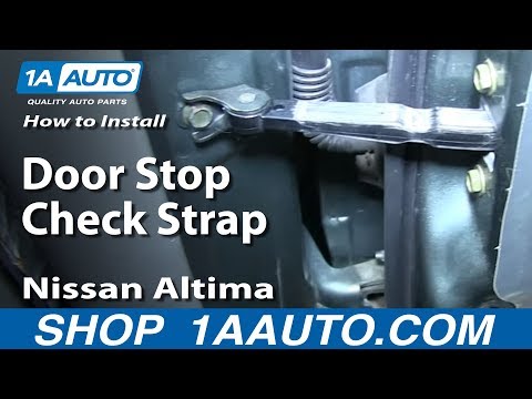 How To Install Replace Rear Door Stop Check Strap 2002-06 Nissan Altima