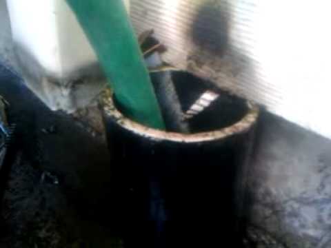 how to unclog downspout