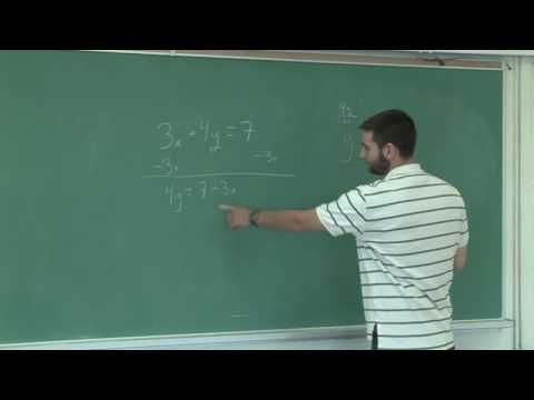 how to isolate y in a linear equation