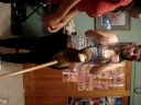 Me, Evee, and Sasha.At my house.Being ourselves.:D