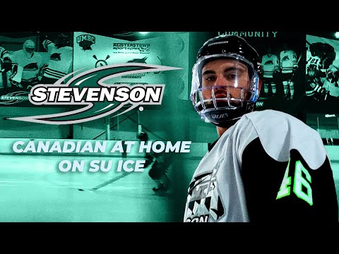 Canadian at Home on Stevenson University Ice
