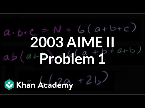 Mathlete training: AIME