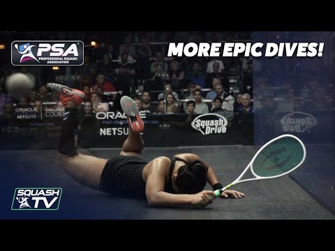 Squash: MORE EPIC DIVES from the PSA World Tour!