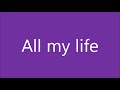 Linda Ronstadt & Aaron Neville - All My Life Lyrics アーロン・ネヴィル