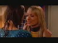 this extended kiss scene (a few extra seconds) can't be seen on tv or the dvd as it was cut due to censorship. you can hear mischa and josh (i think) commenting in the background.