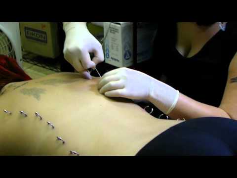 Corset Piercing on Back (video & photos) By: Andi Smith