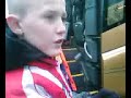 Sunderland AFC player getting off bus at deepdale and signing mine and my cousins shirts