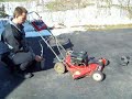 lawnmower running on propane 2