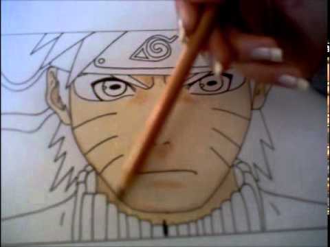 how to draw naruto sage mode