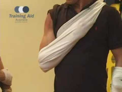 how to fasten an arm sling