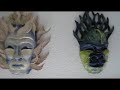 Three Masks: original ceramic wall masks