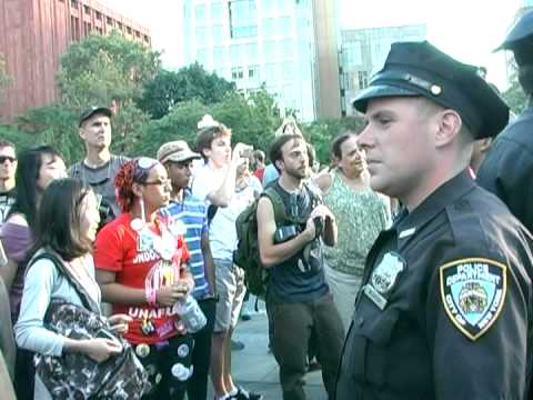 occupy wallst - Occupy Town Square, Washington Square Park, September 15, 2012. The beginning of Occupy Wall Street's Anniversary weekend. All was peaceful for hours before ...