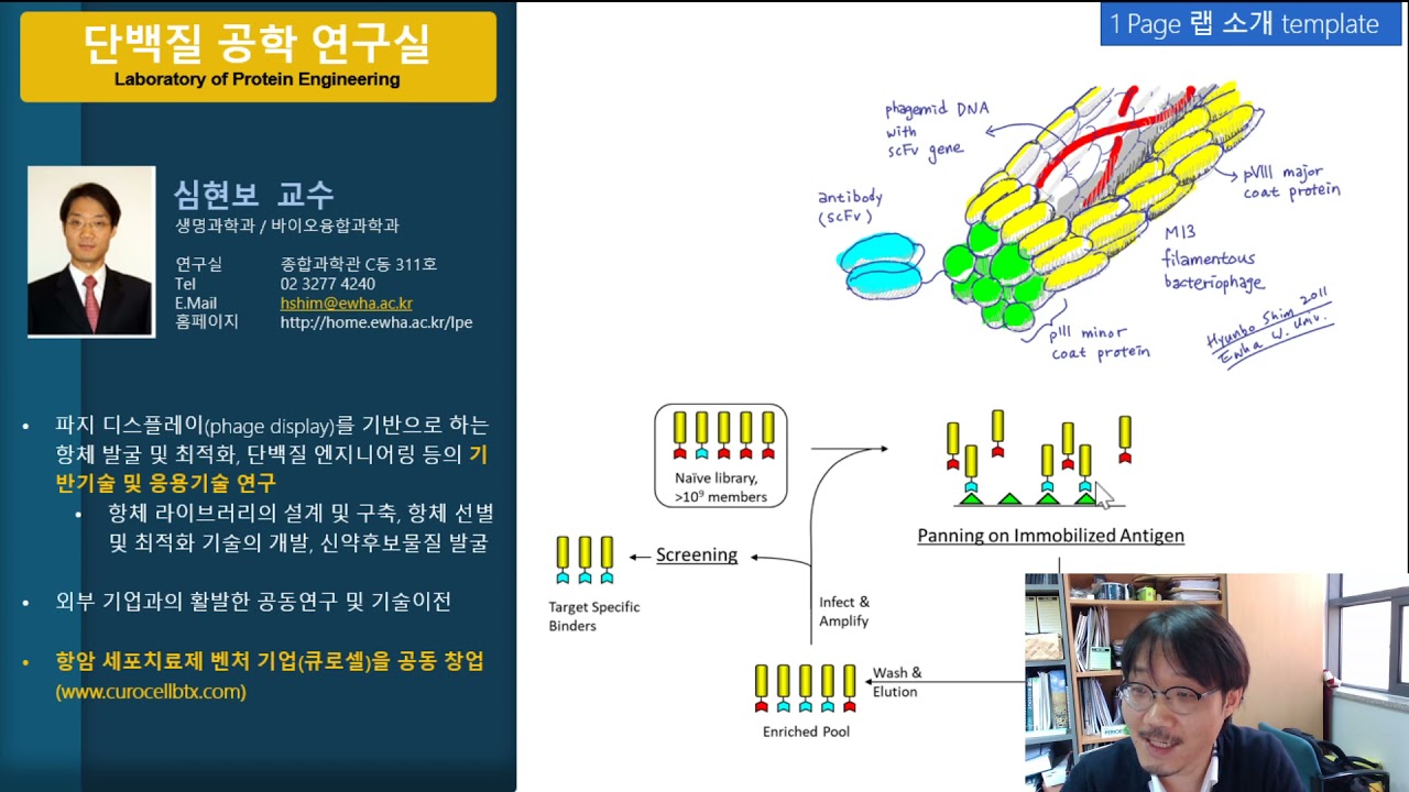  단백질공학 연구실 <심현보 교수>