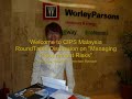 CIPS Malaysia RoundTable Managing Procurement Risks 4 Dec 2009.wmv