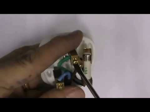 How to install a 3 pin plug