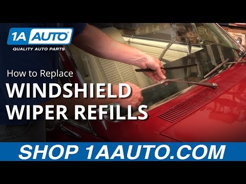 How To Replace Install Change Windshield Wiper Blades Refills 1AAuto.com