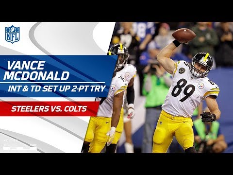 Video: Ryan Shazier's RIDICULOUS Pick Sets Up Big Ben's TD & 2-Point Try! | Steelers vs. Colts | NFL Wk 10