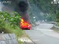 Ferrari 458 en llamas