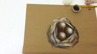 Pintura em Tela - Pintando com Café - Aula 2