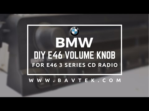 BMW E46 CD Player 20 Min Volume Knob On-Off Repair