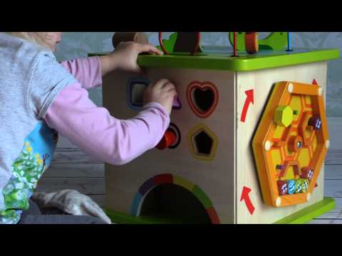 Hape E1810 Motorikwürfel Kleine Tierchen