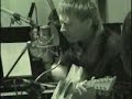 Thom Yorke and Jonny Greenwood of Radiohead perform at Electric Lady Studio the track 'There There' from the album 'Hail To The Thief'. This is from the Morning Becomes Eclectic session for KCRW (thanks to comments).

Thom sings and plays the acoustic guitar whilst accompanied by Jonny on an electric. Recorded at 20th June 2003.

Note: The colours were already like this and I personally think this is the best version of this song I've heard.

I'd love for someone to tab the song as it's played in this video. All the other tabs I've found online of this are nothing alike.