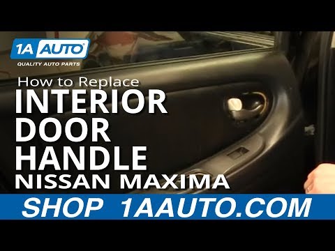 How To Install Replace Fix Broken Rear Inside Door Handle 2000-03 Nissan Maxima