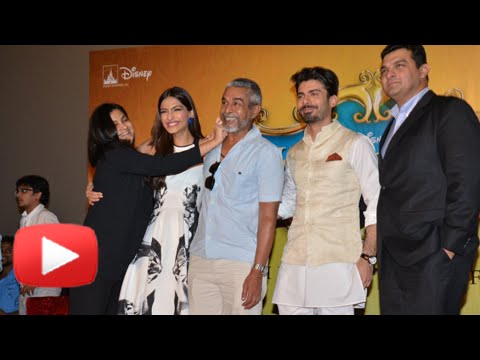 Launch - Share on Facebook : http://goo.gl/ABeu3g Tweet now : http://goo.gl/sqmt1z Bollywood actress Sonam Kapoor unveiled the trailer of her new film 'Khoobsurat' in Mumbai. Present at the launch were...