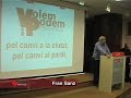 Fran Sanz en la presentaci� de Volem i Podem