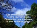 Ami HethayST - I am present in this space to sing Your grace