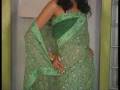 videos de Green Pure Georgette Saree with Blouse