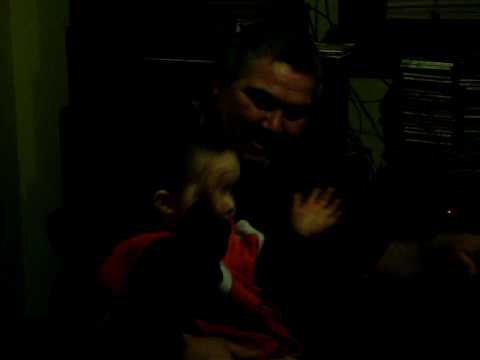 neziah playing drums w my dad