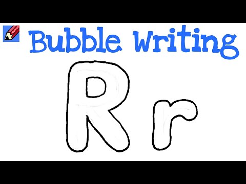 how to draw a bubble letter q