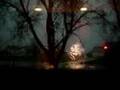 Telephone pole explodes!