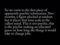 A psychic reading debunked piece by piece