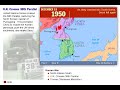 History of the Korean War 1950 - 1953 Map