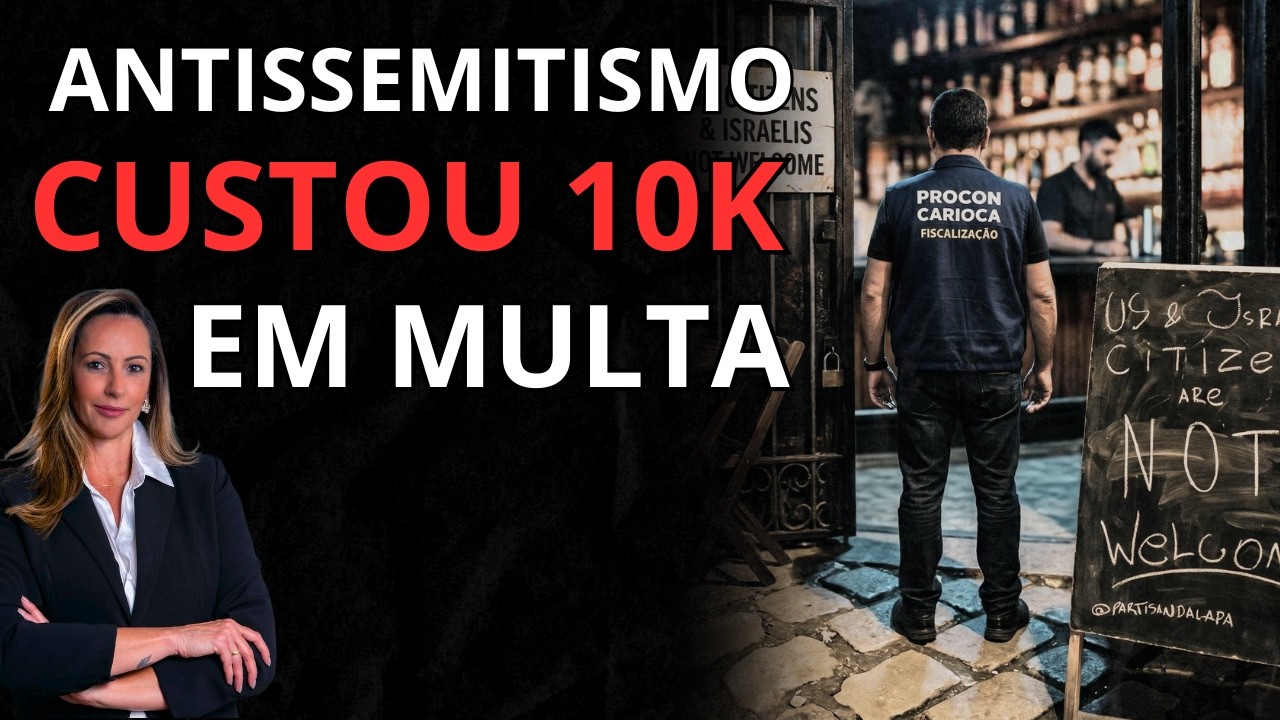 BAR DE FILIADO AO PSOL É MULTADO POR FRASE DE ÓDIO CONTRA JUDEUS