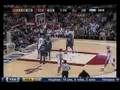 LeBron James facial on Emeka Okafor