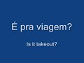 Learn Brazilian Portuguese Language Phrases - Restaurant Learn Brazilian Portuguese Language Phrases - Restaurant