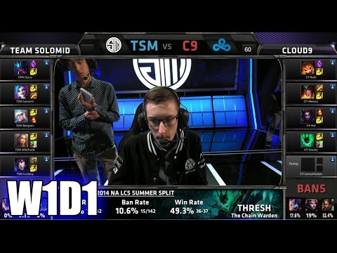 Spring - Cloud 9 vs TSM S5 NA LCS Spring 2015 Week 1 Day 1 | C9 vs TSM G1 W1D1 | Team Solomid vs Cloud 9 Game 1 W1D1 VOD 60 FPS. S5 NA LCS Spring split 2015 playlist: ...