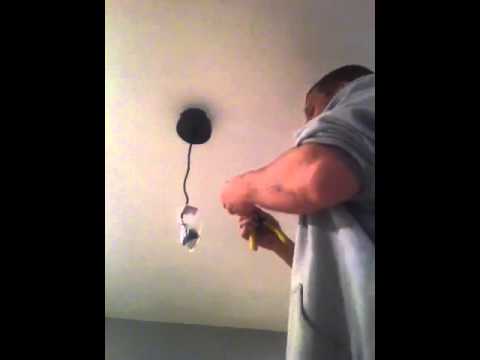 how to fit light pendant