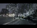 Late Night Snowfall at Ohio State