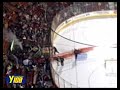 Zamboni blows a hydraulic hose just before the Penguin/Sharks Zamboni blows a hydraulic hose just before the Penguin/Sharks